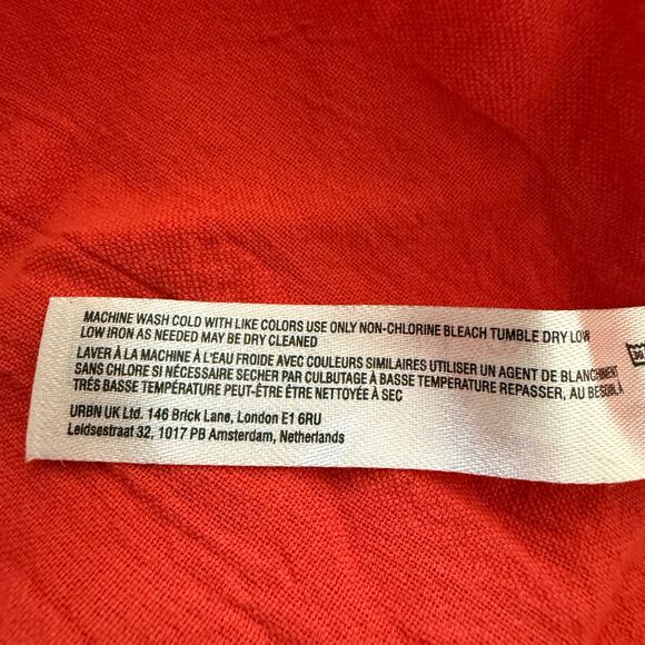 Free People midi dress cotton boho smocked back boho Medium - Picture 12 of 12